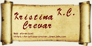Kristina Crevar vizit kartica